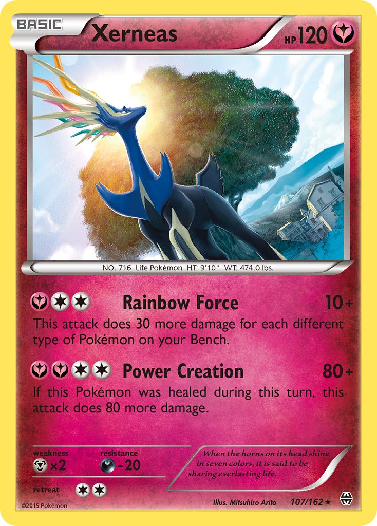 Xerneas (107/162) (Cosmos Holo) (Blister Exclusive) [XY: BREAKthrough] | Total Play