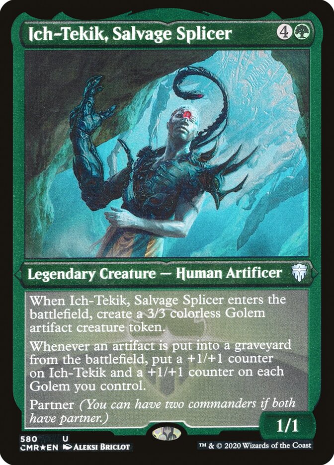 Ich-Tekik, Salvage Splicer (Etched) [Commander Legends] | Total Play