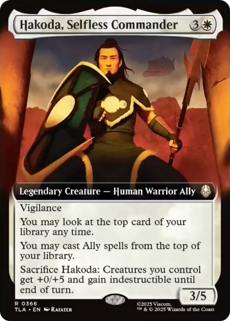 Hakoda, Selfless Commander (Extended Art) [Avatar: The Last Airbender] | Total Play