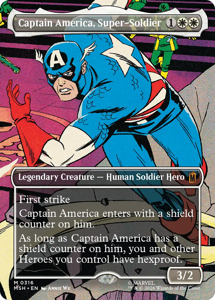 Captain America, Super-Soldier (Borderless) (0316) [Marvel Super Heroes] | Total Play