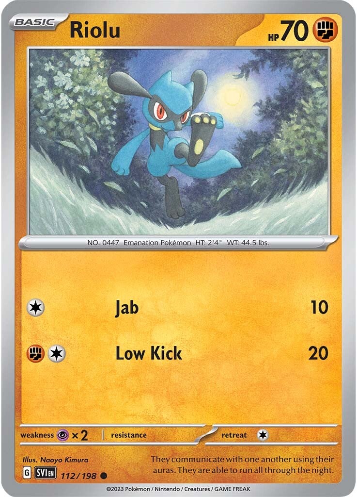 Riolu (112/198) [Scarlet & Violet: Base Set] | Total Play