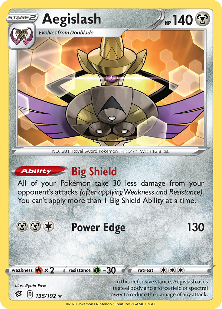 Aegislash (135/192) [Sword & Shield: Rebel Clash] | Total Play