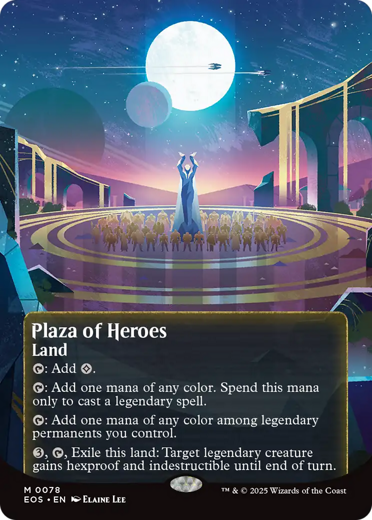 Plaza of Heroes (0078) (Borderless) [Edge of Eternities: Stellar Sights] | Total Play