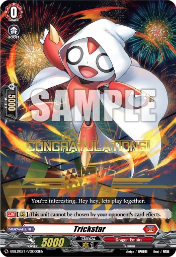 Trickstar (Hot Stamped) (BSL2021/VGD03EN) [Bushiroad Event Cards] | Total Play