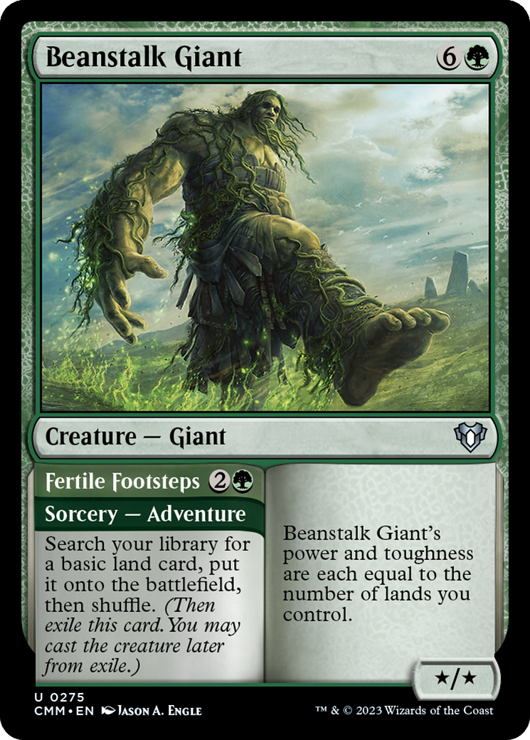 Beanstalk Giant // Fertile Footsteps [Commander Masters] | Total Play