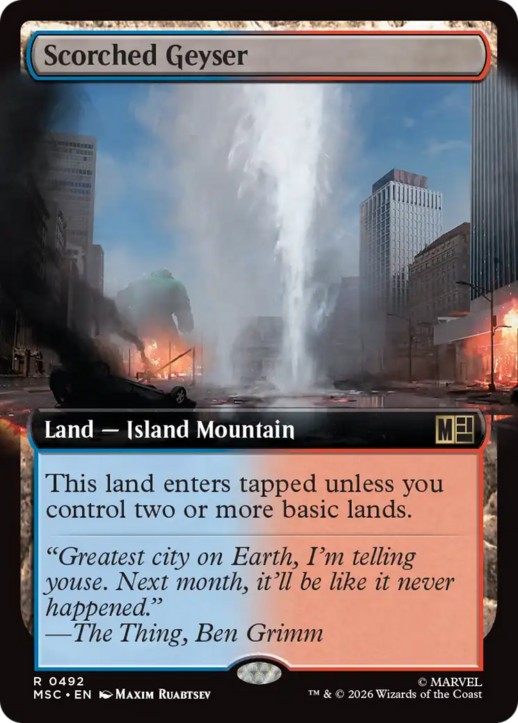 Scorched Geyser (Extended Art) [Marvel Super Heroes Commander] | Total Play