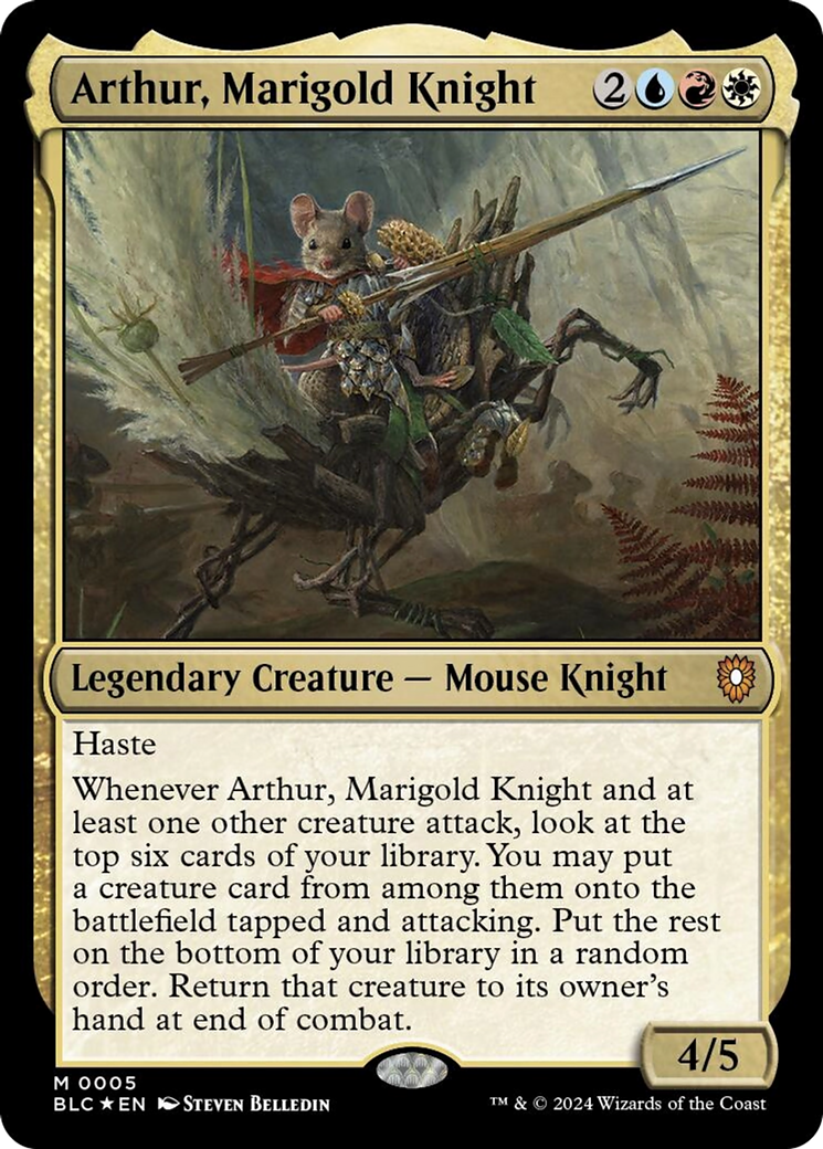 Arthur, Marigold Knight [Bloomburrow Commander] | Total Play