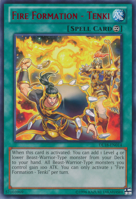 Fire Formation - Tenki (Red) [DL18-EN014] Rare | Total Play