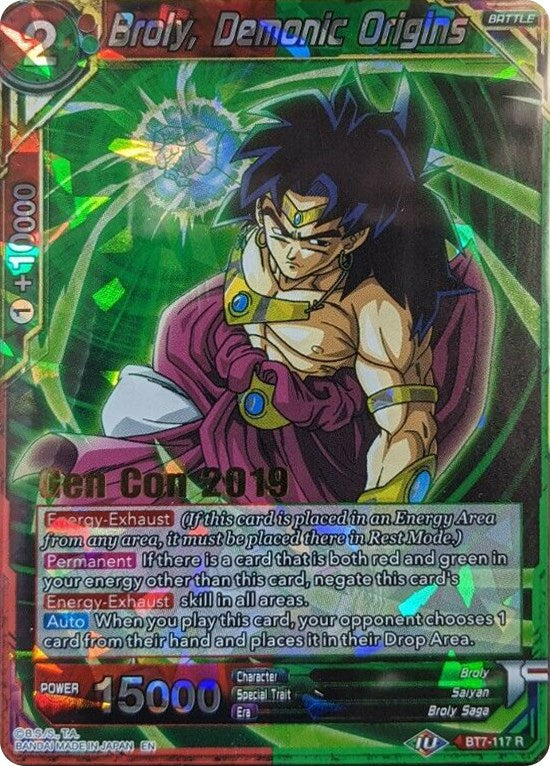 Broly, Demonic Origins (Gen Con 2019) (BT7-117) [Promotion Cards] | Total Play