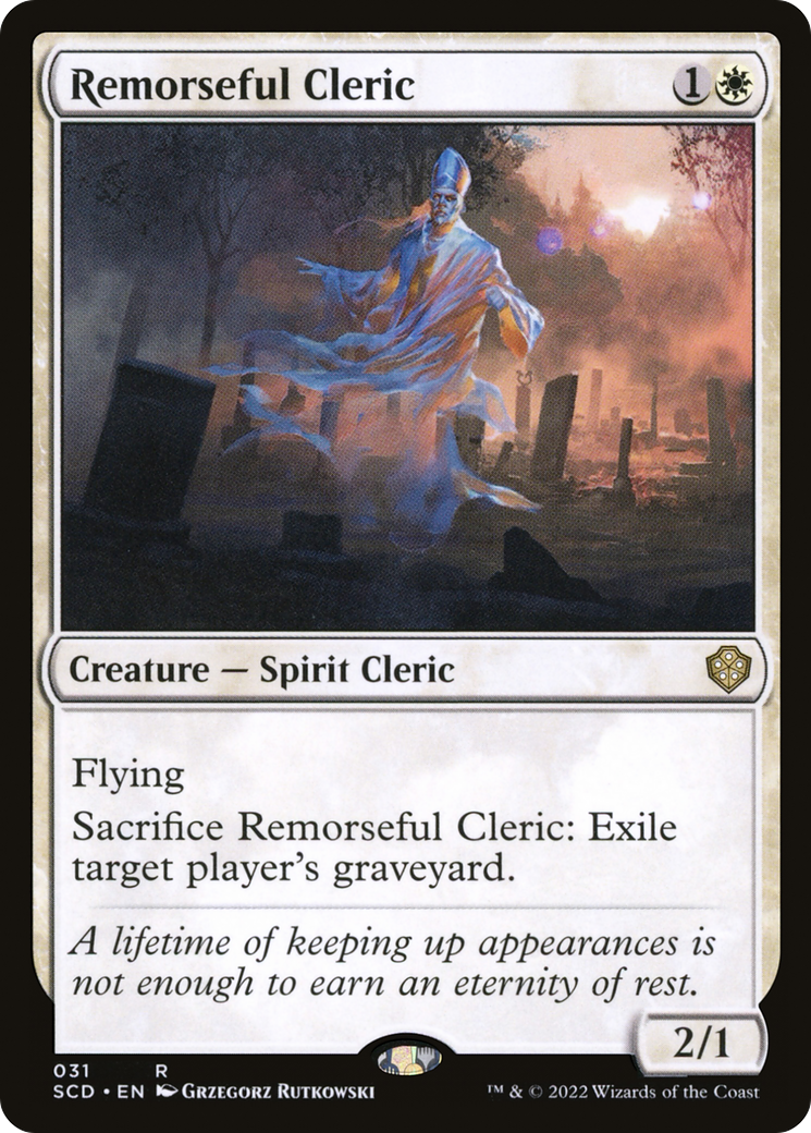 Remorseful Cleric [Starter Commander Decks] | Total Play