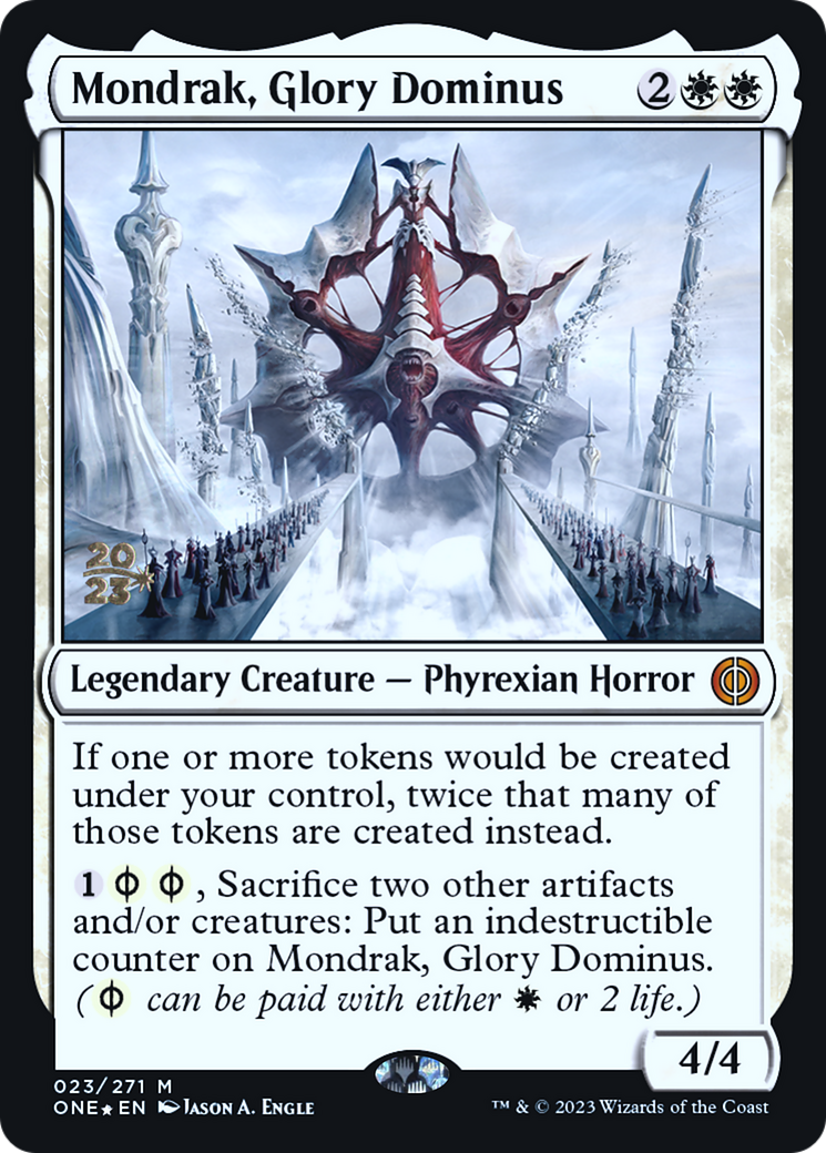 Mondrak, Glory Dominus [Phyrexia: All Will Be One Prerelease Promos] | Total Play