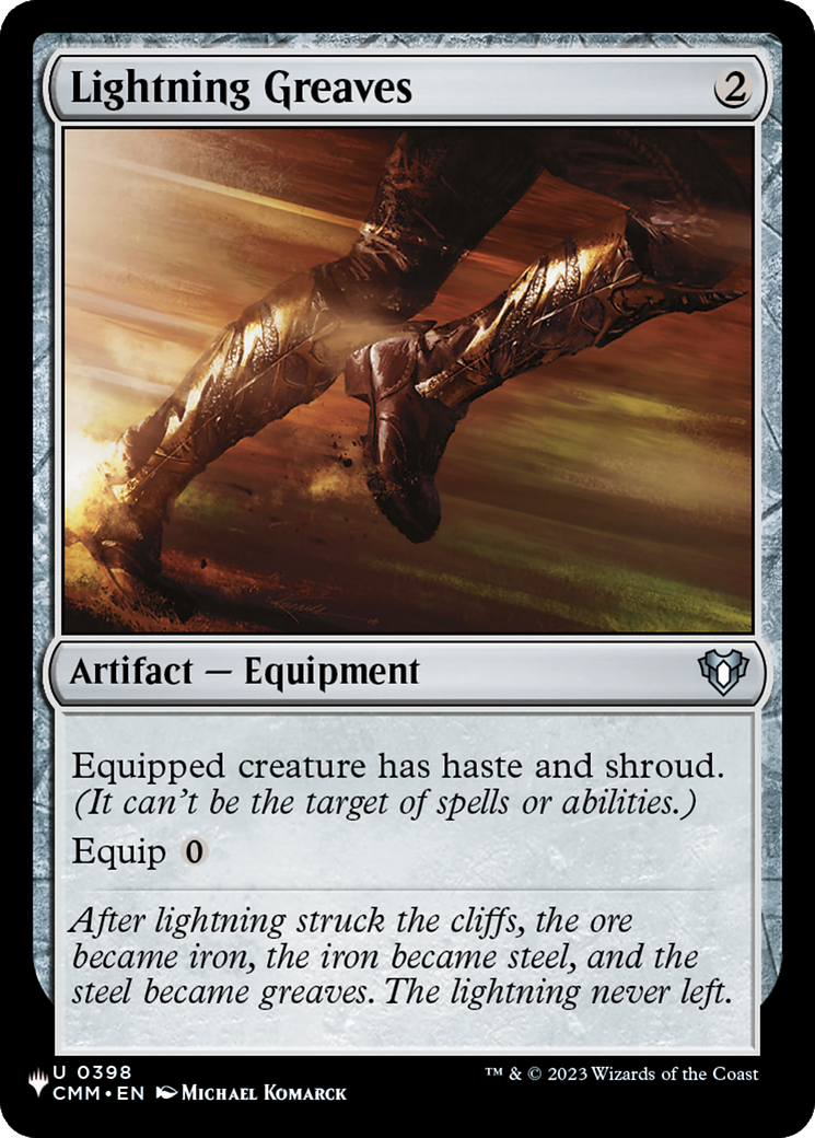 Lightning Greaves (CMM) [The List] | Total Play