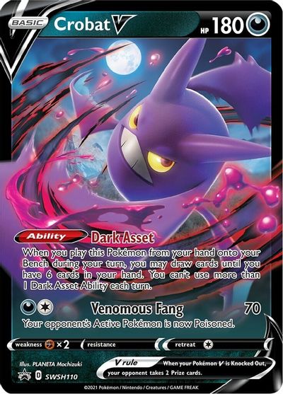 Crobat V (SWSH110) [Sword & Shield: Black Star Promos] | Total Play