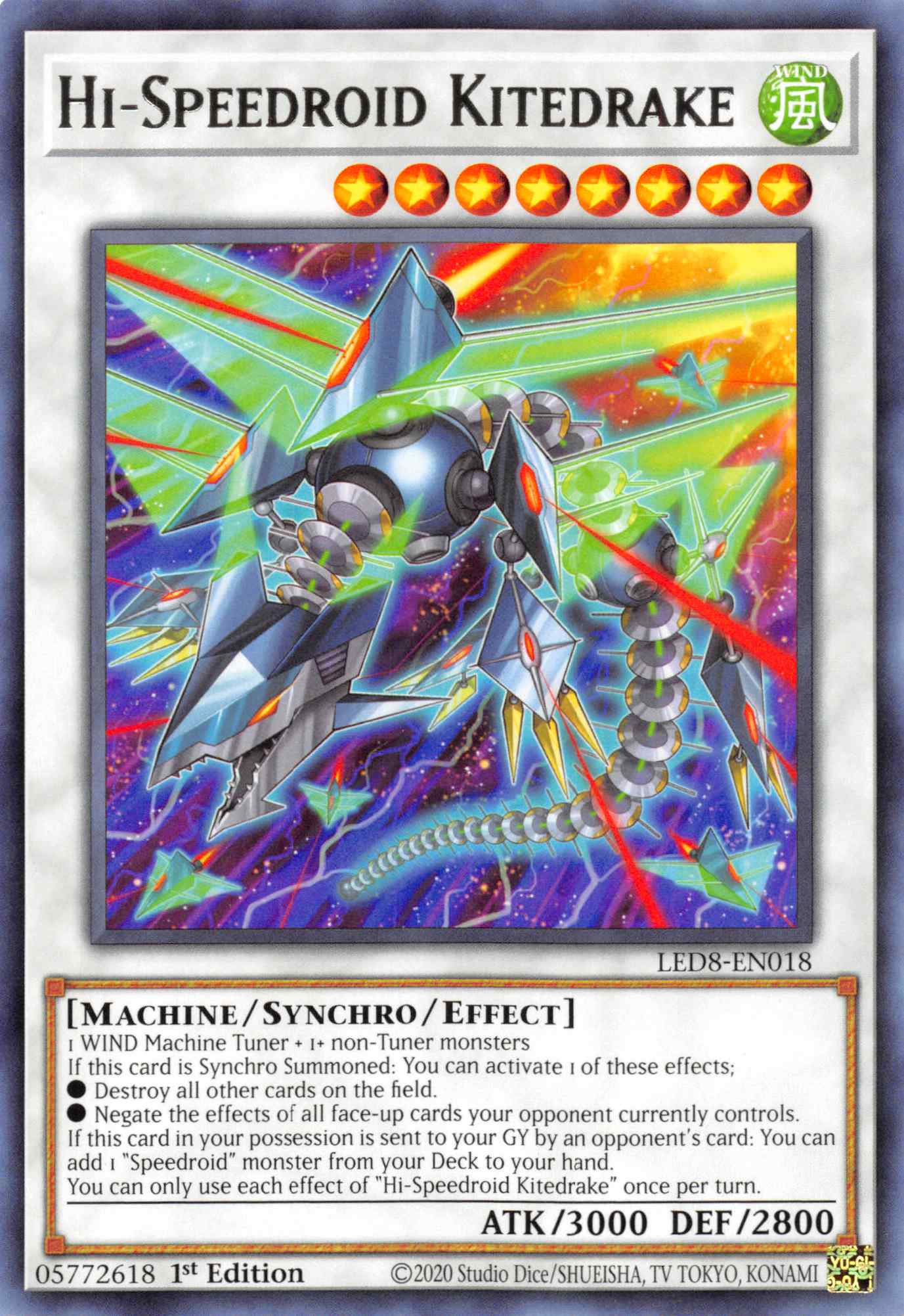 Hi-Speedroid Kitedrake [LED8-EN018] Rare | Total Play