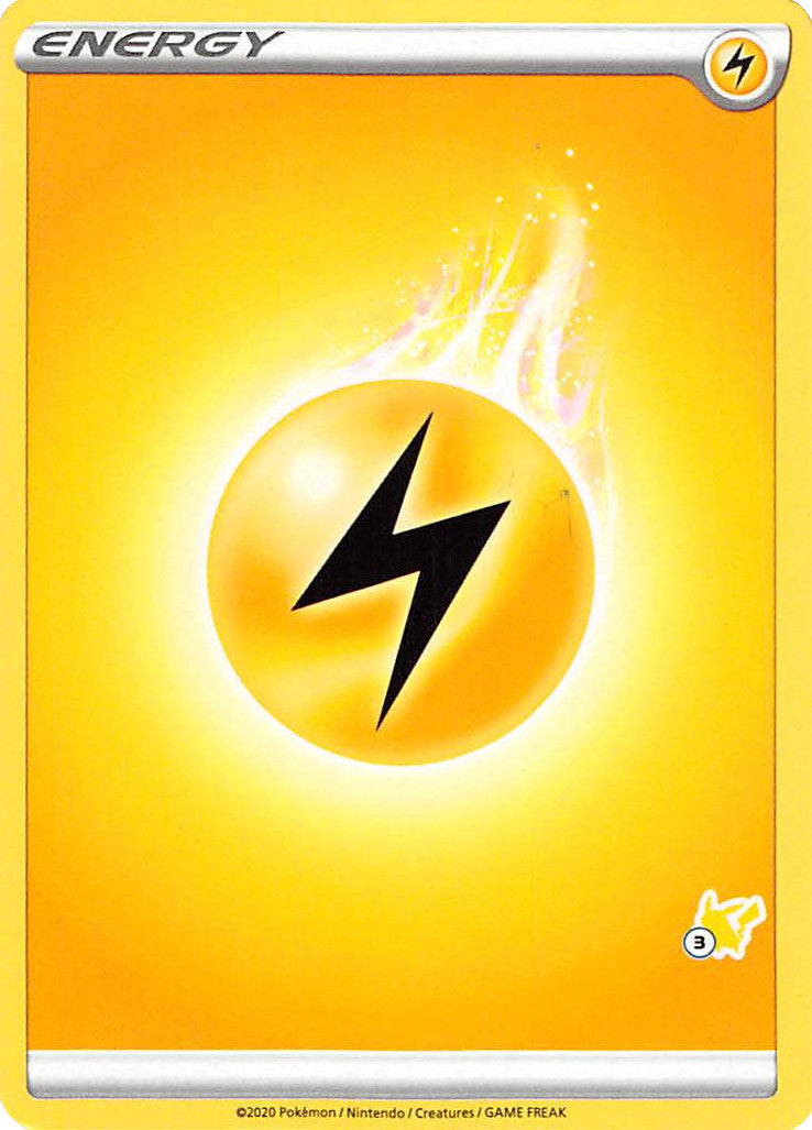 Lightning Energy (Pikachu Stamp #3) [Battle Academy 2022] | Total Play