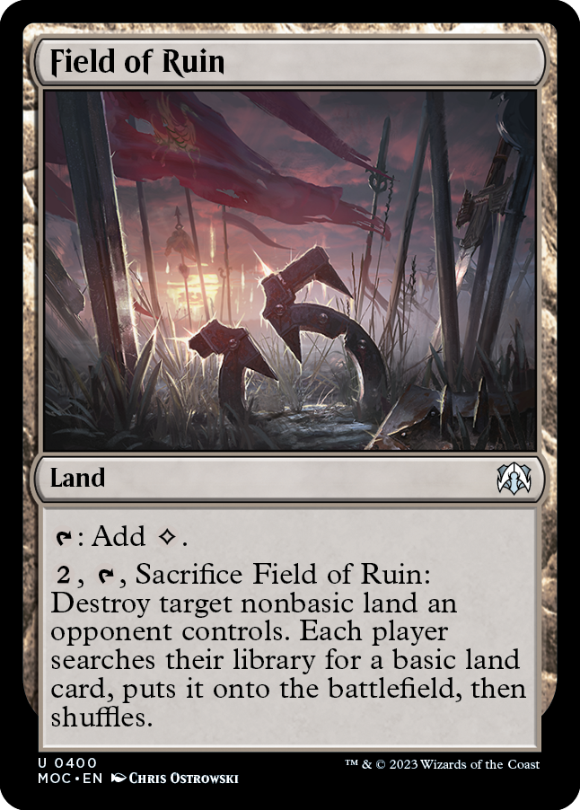 Field of Ruin [March of the Machine Commander] | Total Play