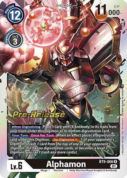 Alphamon [BT9-066] [X Record Pre-Release Promos] | Total Play