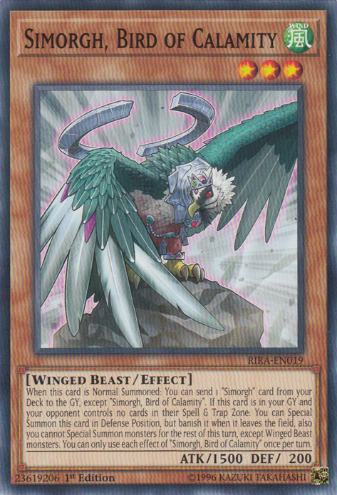 Simorgh, Bird of Calamity [RIRA-EN019] Common | Total Play
