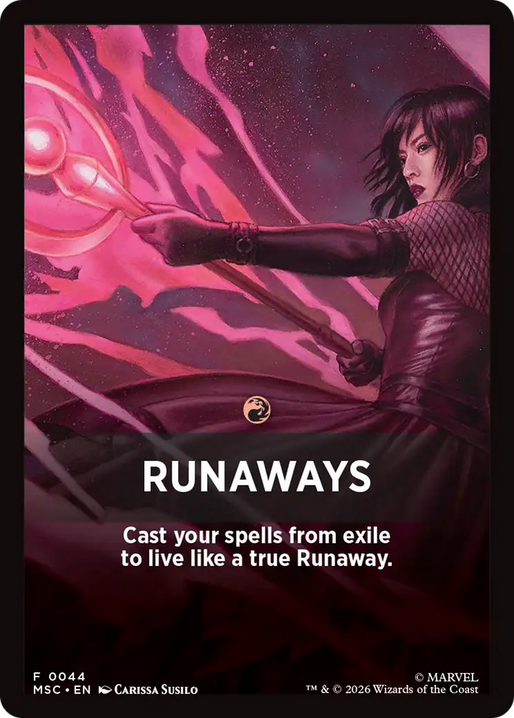 Runaways Theme Card [Marvel Super Heroes Commander] | Total Play
