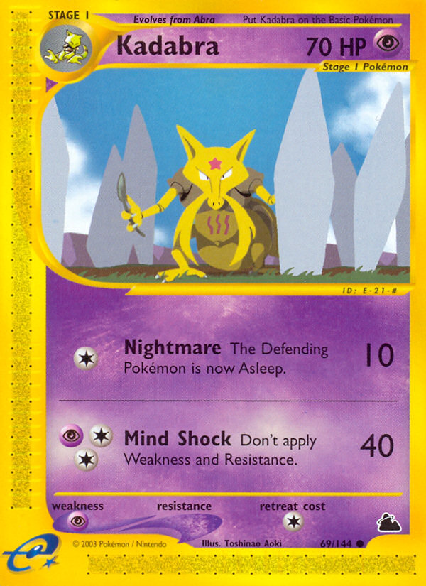 Kadabra (69/144) [Skyridge] | Total Play