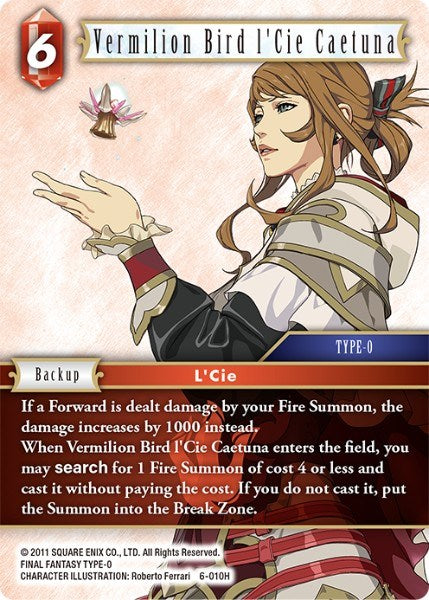 Vermilion Bird l'Cie Caetuna [Opus VI] | Total Play