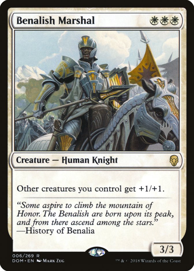Benalish Marshal (Promo Pack) [Dominaria Promos] | Total Play