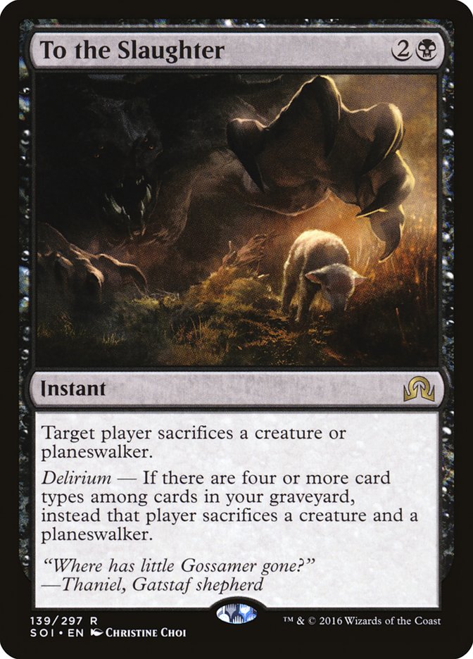 To the Slaughter [Shadows over Innistrad] | Total Play