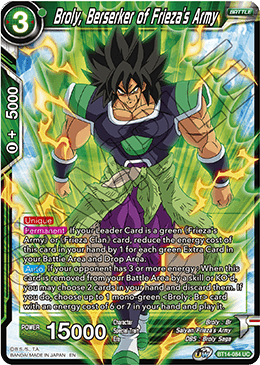 Broly, Berserker of Frieza's Army (BT14-084) [Cross Spirits] | Total Play
