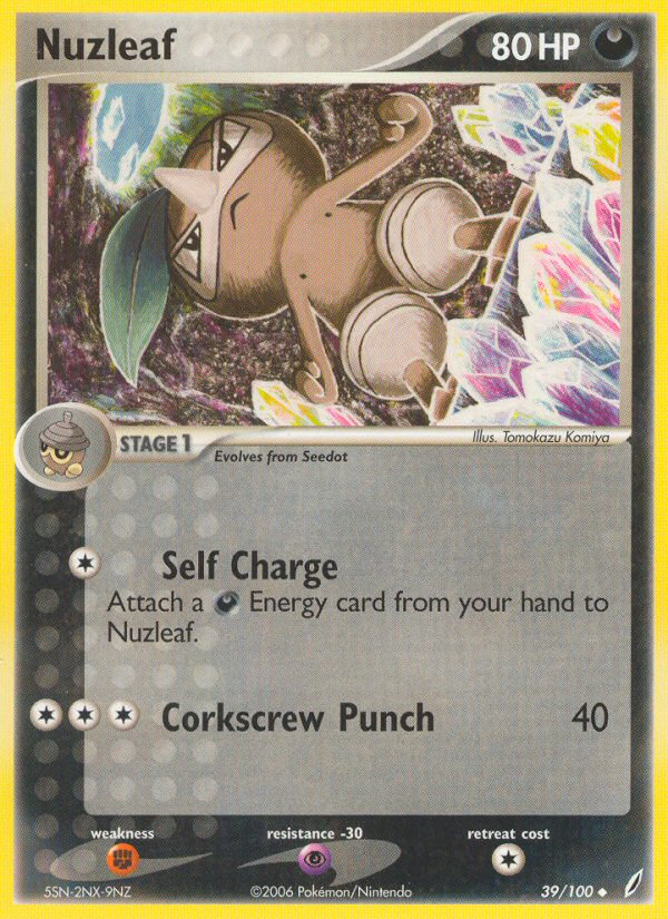 Nuzleaf (39/100) [EX: Crystal Guardians] | Total Play