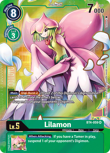 Lilamon [BT4-059] (Alternate Art) [Great Legend] | Total Play