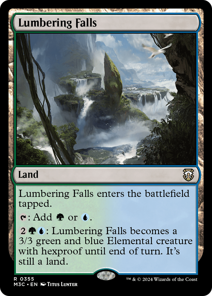 Lumbering Falls (Ripple Foil) [Modern Horizons 3 Commander] | Total Play