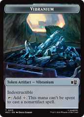 The Monarch (016) // Vibranium (015) Double-Sided Token [Marvel Super Heroes Commander Tokens] | Total Play