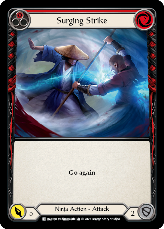 Surging Strike (Red) [KAT010] (Outsiders Katsu Blitz Deck) | Total Play