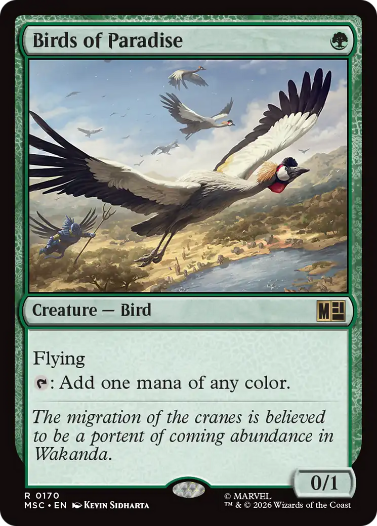Birds of Paradise (Surge Foil) [Marvel Super Heroes Commander] | Total Play