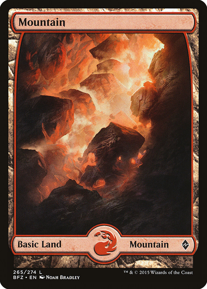 Mountain (265) (Full Art) [Battle for Zendikar] | Total Play