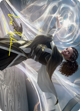 Clever Lumimancer Art Card (Gold-Stamped Signature) [Strixhaven: School of Mages Art Series] | Total Play