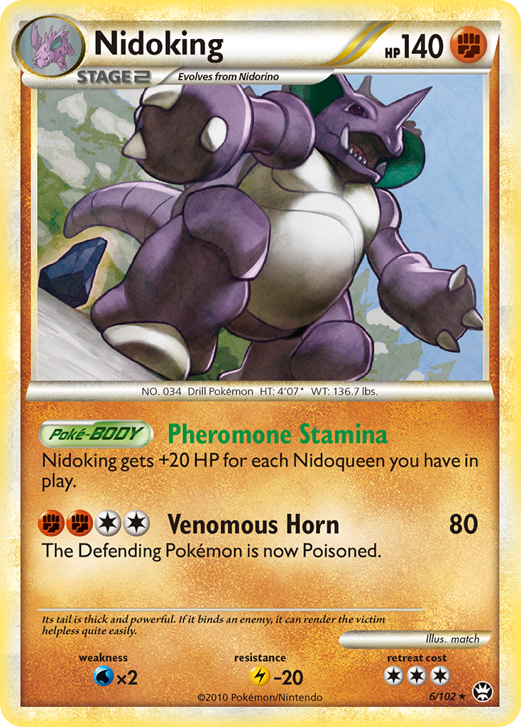 Nidoking (6/102) [HeartGold & SoulSilver: Triumphant] | Total Play