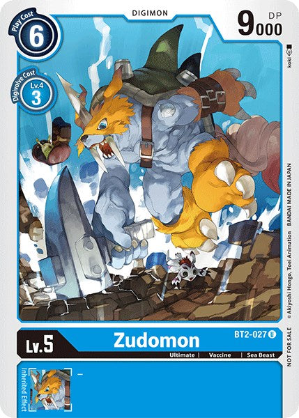 Zudomon [BT2-027] (Official Tournament Pack Vol.3) [Release Special Booster Promos] | Total Play