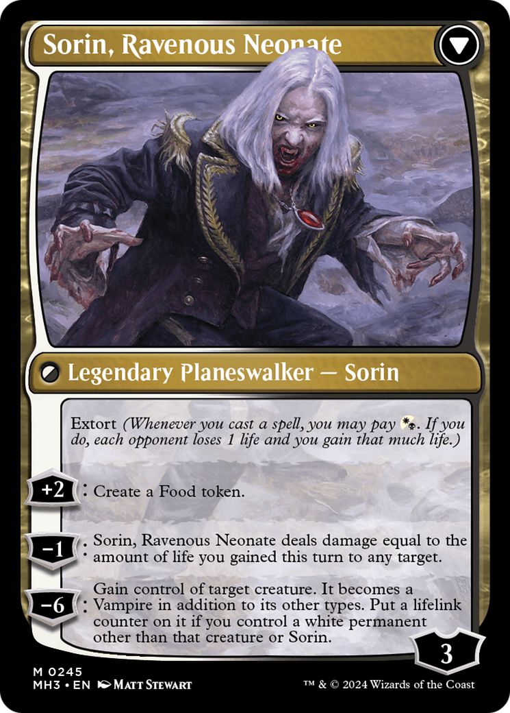 Sorin of House Markov // Sorin, Ravenous Neonate [Modern Horizons 3] | Total Play