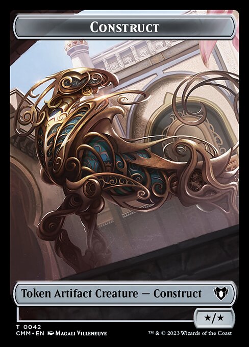 Treasure // Construct (0042) Double-Sided Token [Commander Masters Tokens] | Total Play
