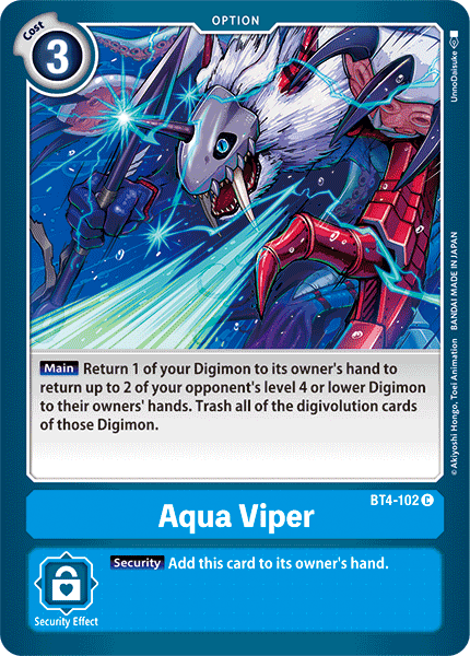 Aqua Viper [BT4-102] [Great Legend] | Total Play