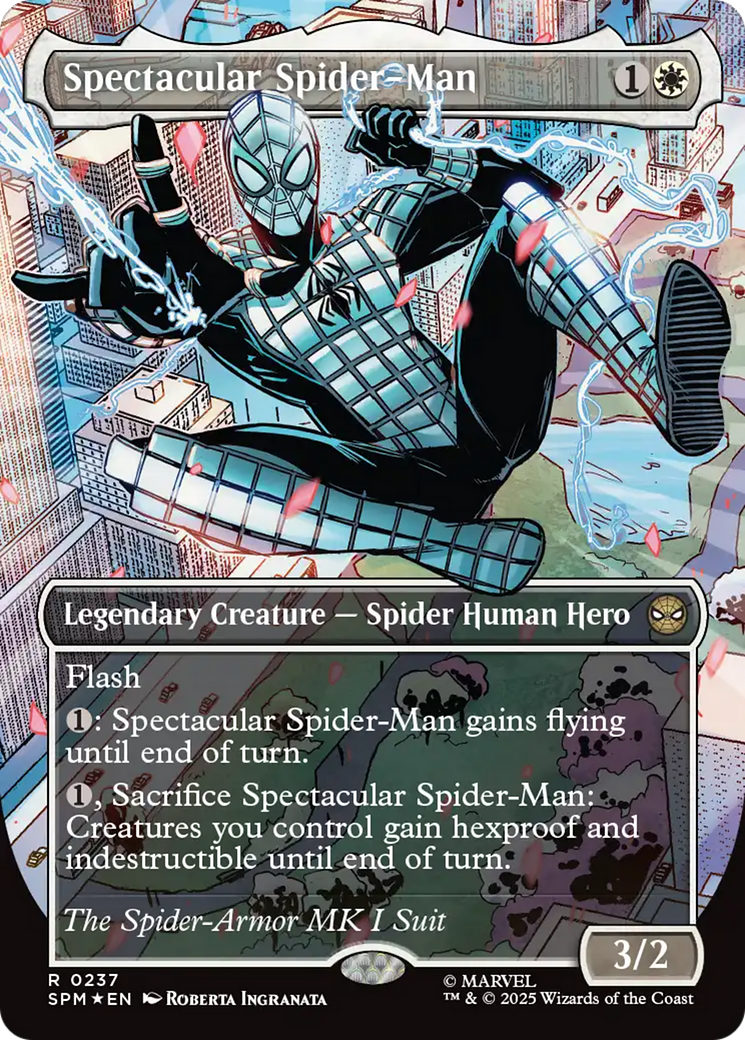 Spectacular Spider-Man (0237) (Borderless) (Textured Foil) [Marvel's Spider-Man] | Total Play