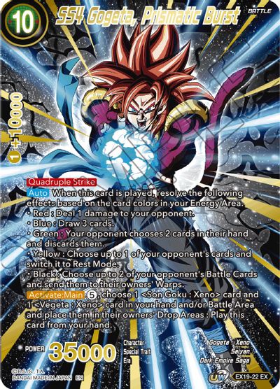 SS4 Gogeta, Prismatic Burst (EX19-22) [Special Anniversary Set 2021] | Total Play