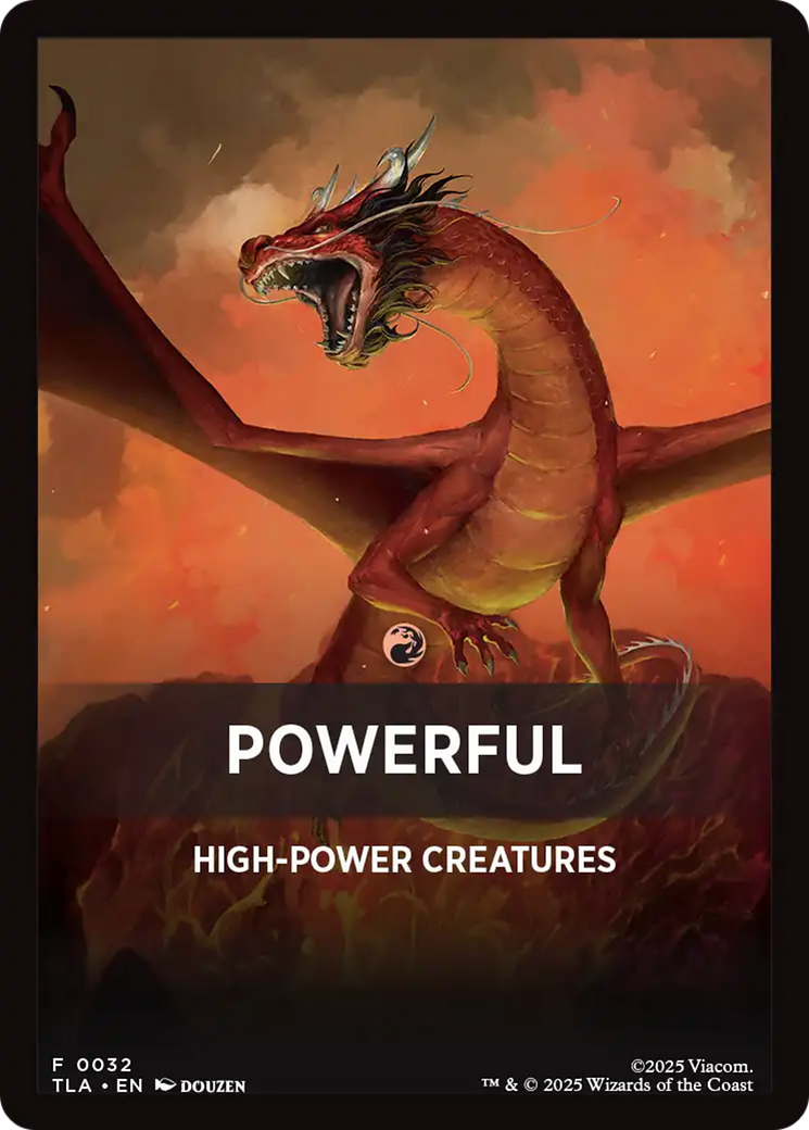 Powerful Theme Card [Avatar: The Last Airbender Tokens] | Total Play