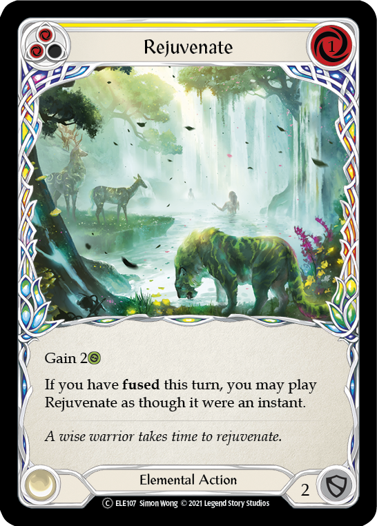 Rejuvenate (Yellow) [U-ELE107] (Tales of Aria Unlimited)  Unlimited Normal | Total Play