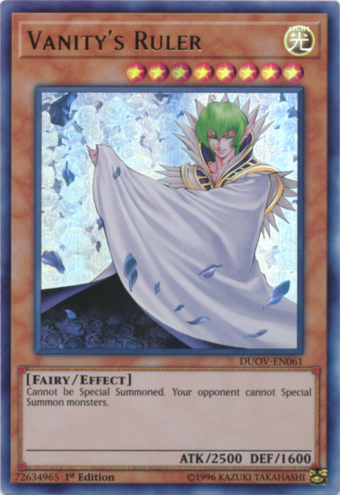 Vanity's Ruler [DUOV-EN061] Ultra Rare | Total Play