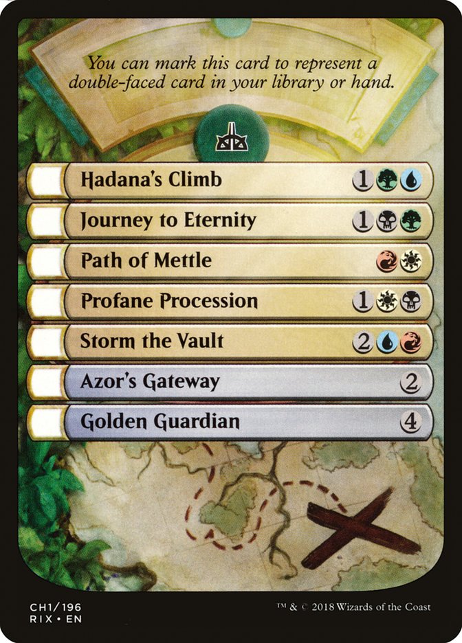 Rivals of Ixalan Checklist [Rivals of Ixalan Tokens] | Total Play