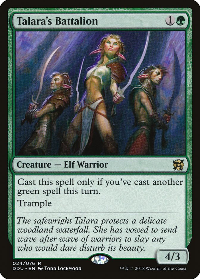 Talara's Battalion [Duel Decks: Elves vs. Inventors] | Total Play
