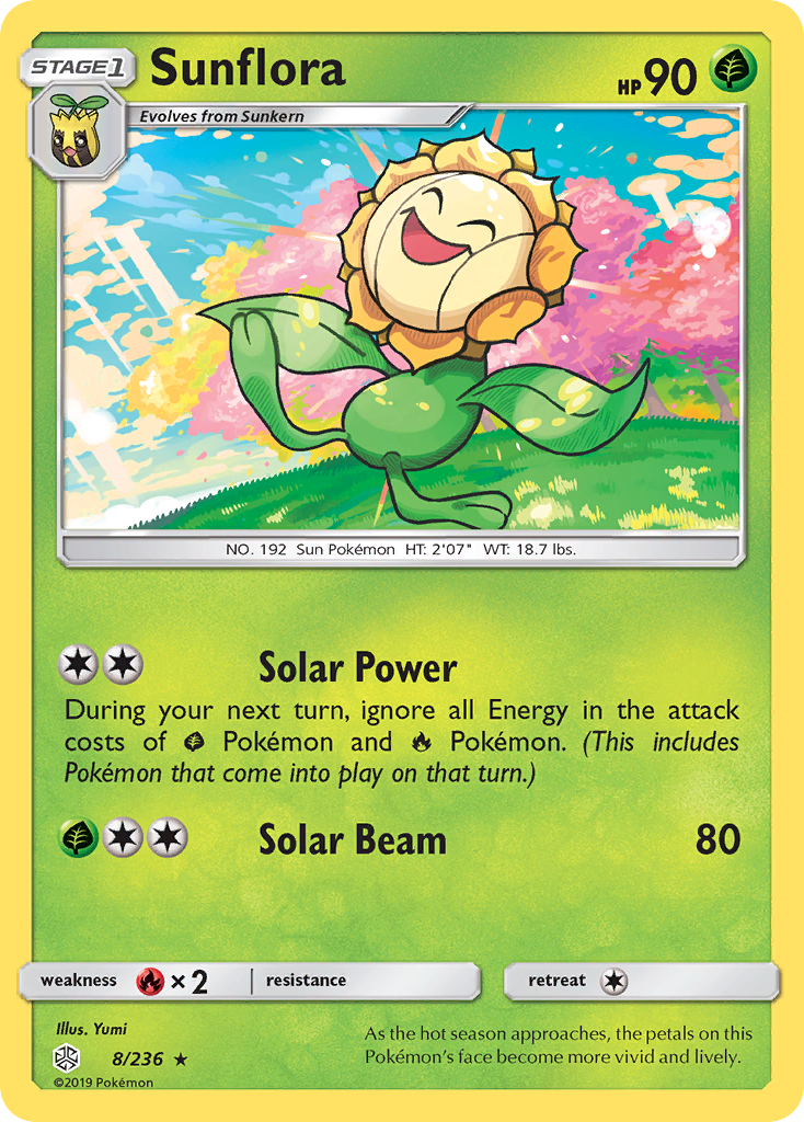 Sunflora (8/236) [Sun & Moon: Cosmic Eclipse] | Total Play