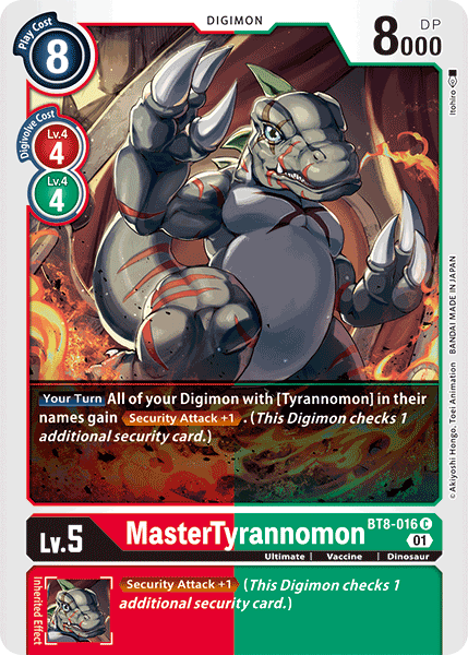 MasterTyrannomon [BT8-016] [New Awakening] | Total Play